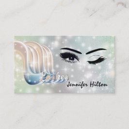 Funky trendy retro-kleurige zweepslagen logo na zo visitekaartje