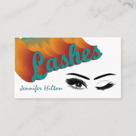 Funky trendy retro-kleurige zweepslagen logo na zo visitekaartje