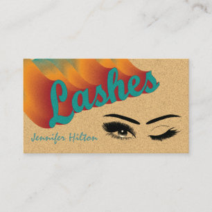 Funky trendy retro-kleurige zweepslagen logo na zo visitekaartje