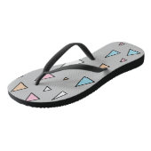 Funky Triangles Pastel Colors Teenslippers (Schuin)