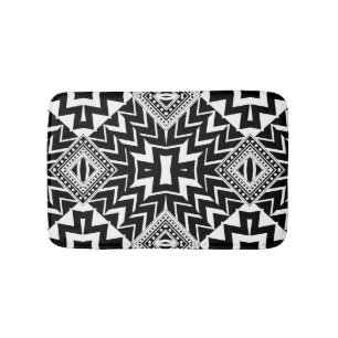 Funky Tribal Chevron Pattern Bath Mat