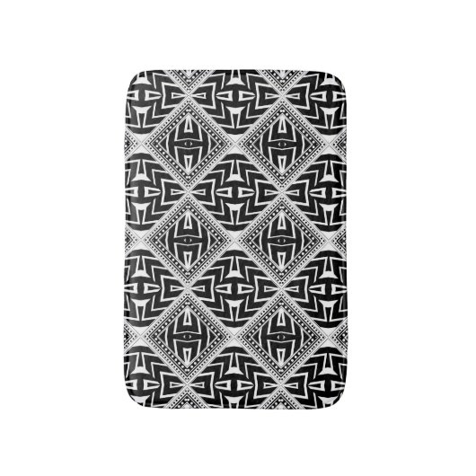 Funky Tribal Pattern Bath Mat (Voorkant Verticaal)