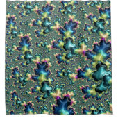 Funky Trippy Eclectic Boho Hippie Abstract Fractal Douchegordijn (Voorkant)