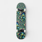 Funky Trippy Eclectic Boho Hippie Abstract Fractal Persoonlijk Skateboard (Voorkant)