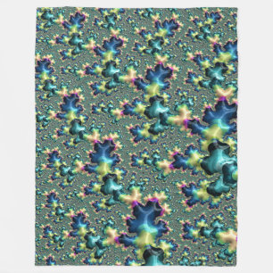 Funky Trippy Eclectische Boho Hippie Abstracte Fra Fleece Deken