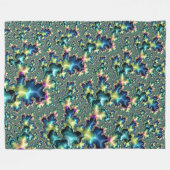Funky Trippy Eclectische Boho Hippie Abstracte Fra Fleece Deken (Voorkant (Horizontaal))