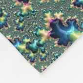 Funky Trippy Eclectische Boho Hippie Abstracte Fra Fleece Deken (Hoek)