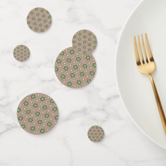 Funky Trippy Eclectische Boho Kerst Kaleidoscoop Confetti (Groep)