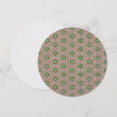 Funky Trippy Eclectische Boho Kerst Kaleidoscoop Kaart (Voorkant / Achterkant)