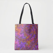 Funky Trippy Kleurrijke Levendige Spiraalvormige F Tote Bag (Voorkant)