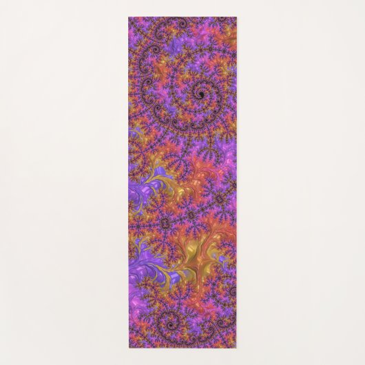 Funky Trippy Kleurrijke Levendige Spiraalvormige F Yogamat (Voorkant)