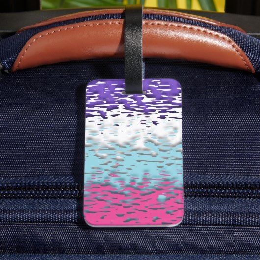 Funky Trippy Ripply Groovy Multiseksuele Pride Vla Bagagelabel (Achter Insitu 4)