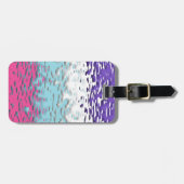 Funky Trippy Ripply Groovy Multiseksuele Pride Vla Bagagelabel (Voorkant horizontaal)