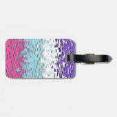 Funky Trippy Ripply Groovy Multiseksuele Pride Vla Bagagelabel (Achterkant horizontaal)