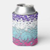 Funky Trippy Ripply Groovy Multiseksuele Pride Vla Blikjeskoeler (Blikje Voorkant)