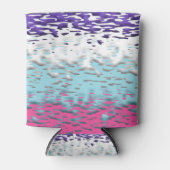 Funky Trippy Ripply Groovy Multiseksuele Pride Vla Blikjeskoeler (Voorkant)