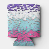 Funky Trippy Ripply Groovy Multiseksuele Pride Vla Blikjeskoeler (Achterkant)
