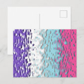 Funky Trippy Ripply Groovy Multiseksuele Pride Vla Briefkaart (Voorkant / Achterkant)