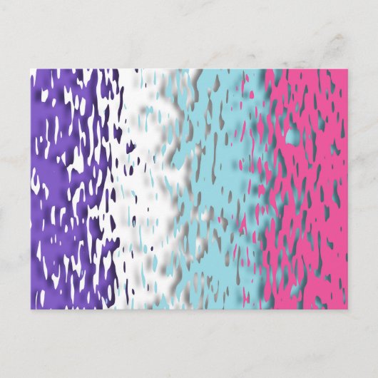 Funky Trippy Ripply Groovy Multiseksuele Pride Vla Briefkaart (Voorkant)