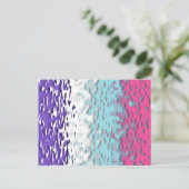 Funky Trippy Ripply Groovy Multiseksuele Pride Vla Briefkaart (Staand voorkant)