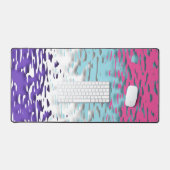 Funky Trippy Ripply Groovy Multiseksuele Pride Vla Bureaumat (Keyboard & Muis)