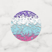 Funky Trippy Ripply Groovy Multiseksuele Pride Vla Confetti (Kleine voorkant)