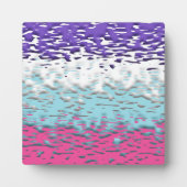 Funky Trippy Ripply Groovy Multiseksuele Pride Vla Fotoplaat (Voorkant)