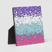 Funky Trippy Ripply Groovy Multiseksuele Pride Vla Fotoplaat (Voorkant)