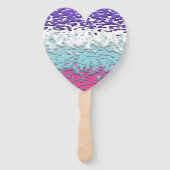 Funky Trippy Ripply Groovy Multiseksuele Pride Vla Handwaaier (Achterkant)