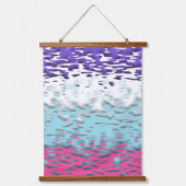 Funky Trippy Ripply Groovy Multiseksuele Pride Vla Hangend Wandkleed (Voorkant 2)