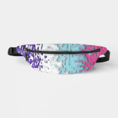 Funky Trippy Ripply Groovy Multiseksuele Pride Vla Heuptasje (Voorkant)