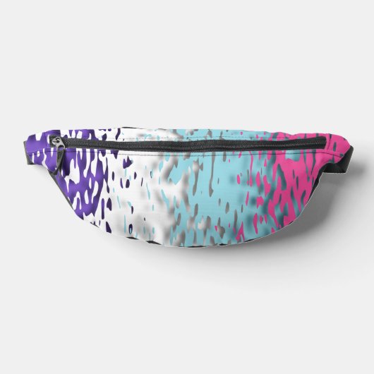 Funky Trippy Ripply Groovy Multiseksuele Pride Vla Heuptasje (Liggend)