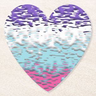 Funky Trippy Ripply Groovy Multiseksuele Pride Vla Kartonnen Onderzetters