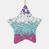 Funky Trippy Ripply Groovy Multiseksuele Pride Vla Keramisch Ornament (Rechts)