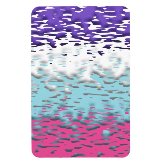 Funky Trippy Ripply Groovy Multiseksuele Pride Vla Magneet (Verticaal)