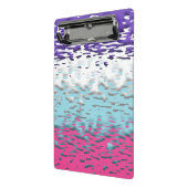 Funky Trippy Ripply Groovy Multiseksuele Pride Vla Mini Klembord (Angled2)