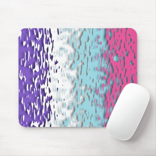 Funky Trippy Ripply Groovy Multiseksuele Pride Vla Muismat (Met muis)