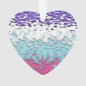 Funky Trippy Ripply Groovy Multiseksuele Pride Vla Ornament (voorkant)