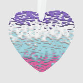 Funky Trippy Ripply Groovy Multiseksuele Pride Vla Ornament (achterkant)