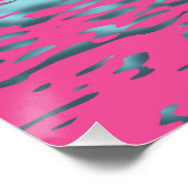 Funky Trippy Ripply Groovy Multiseksuele Pride Vla Perfect Poster (Hoek)