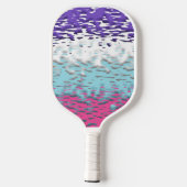 Funky Trippy Ripply Groovy Multiseksuele Pride Vla Pickleball Paddle (Achterkant)