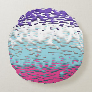 Funky Trippy Ripply Groovy Multiseksuele Pride Vla Rond Kussen