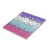 Funky Trippy Ripply Groovy Multiseksuele Pride Vla Tegeltje (Zijkant)