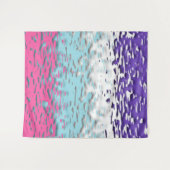 Funky Trippy Ripply Groovy Multiseksuele Pride Vla Wandkleed (Voorkant (horizontaal))