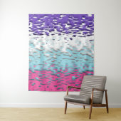 Funky Trippy Ripply Groovy Multiseksuele Pride Vla Wandkleed (In situ)
