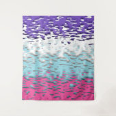 Funky Trippy Ripply Groovy Multiseksuele Pride Vla Wandkleed (Voorkant)