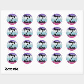 Funky Trippy Rippy Groovy Multisexual Pride Vlag Ronde Sticker (Vel)