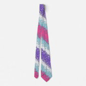 Funky Trippy Rippy Groovy Multisexual Pride Vlag Stropdas (Achterkant)