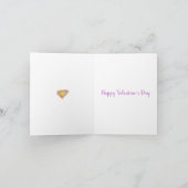 Funky Trippy Valentijnsdag Kunst liefde Hart Naam Feestdagen Kaart (Binnen)