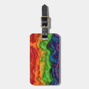 Funky Trots Trippy van de Hippie van de Regenboog Bagagelabel